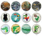 Handmade Round Photo Glass Cabochon 2032
