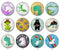 Handmade Round Photo Glass Cabochon 2033