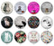 Handmade Round Photo Glass Cabochon 2044