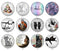 Handmade Round Photo Glass Cabochon 2046