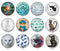 Handmade Round Photo Glass Cabochon 2052