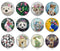 Handmade Round Photo Glass Cabochon 2058