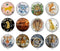 Handmade Round Photo Glass Cabochon 2061