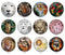 Handmade Round Photo Glass Cabochon 2062
