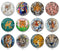 Handmade Round Photo Glass Cabochon 2063