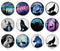 Handmade Round Photo Glass Cabochon 2074
