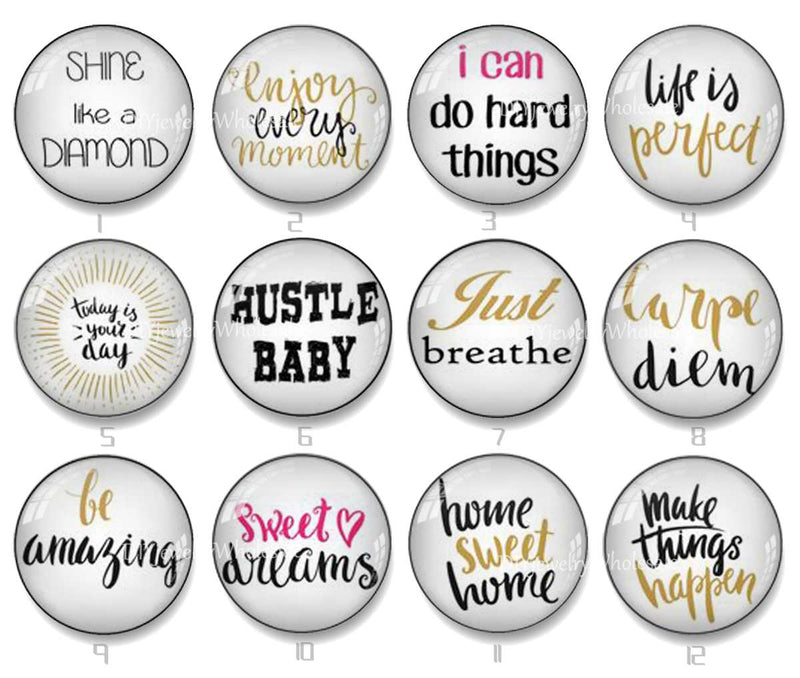 Handmade Round Photo Glass Cabochon 2077