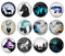 Handmade Round Photo Glass Cabochon 2080