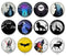Handmade Round Photo Glass Cabochon 2081