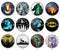Handmade Round Photo Glass Cabochon 2082