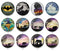 Handmade Round Photo Glass Cabochon 2083