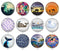 Handmade Round Photo Glass Cabochon 2084