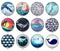 Handmade Round Photo Glass Cabochon 2090