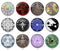 Handmade Round Photo Glass Cabochon 2201