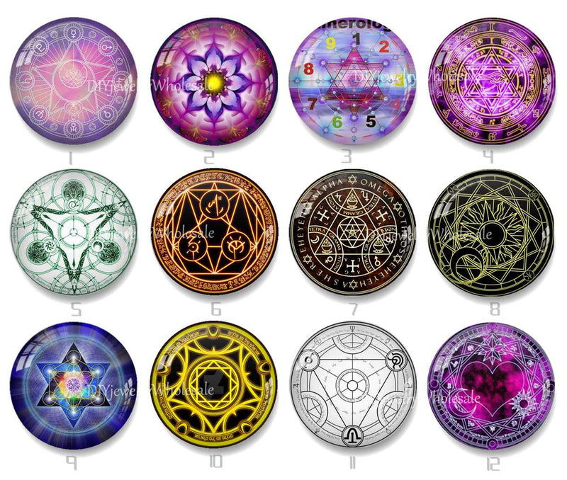 Handmade Round Photo Glass Cabochon 2206