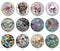 Handmade Round Photo Glass Cabochon 2210