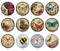 Handmade Round Photo Glass Cabochon 2211