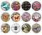 Handmade Round Photo Glass Cabochon 2212
