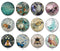 Handmade Round Photo Glass Cabochon 2215
