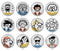 Handmade Round Photo Glass Cabochon 2228