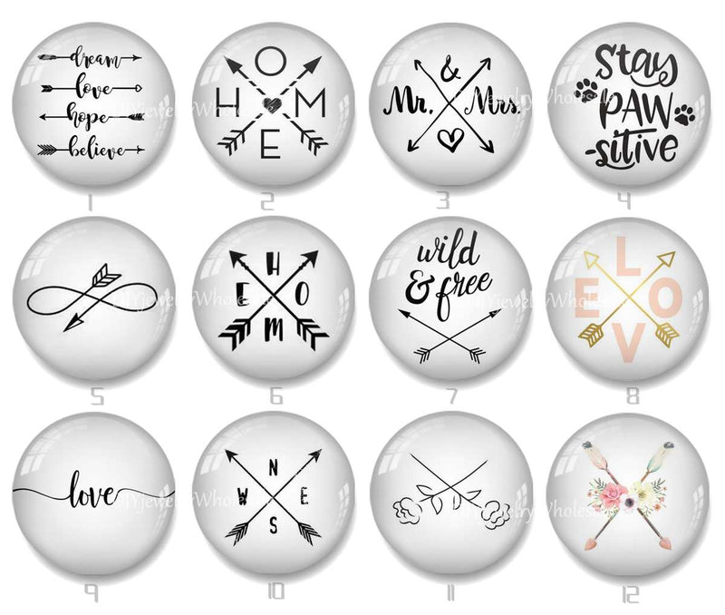 Handmade Round Photo Glass Cabochon 2230
