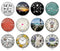 Handmade Round Photo Glass Cabochon 2231