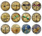 Handmade Round Photo Glass Cabochon 2244