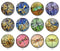 Handmade Round Photo Glass Cabochon 2245