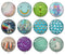 Handmade Round Photo Glass Cabochon 2254