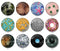 Handmade Round Photo Glass Cabochon 2256