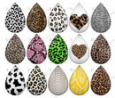 Handmade Teardrop Photo Glass Cabochons pattern geometric 700