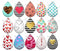 Handmade Teardrop Photo Glass Cabochons pattern geometric 703