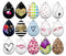 Handmade Teardrop Photo Glass Cabochons pattern geometric 706