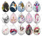 Handmade Teardrop Photo Glass Cabochons pattern geometric 732
