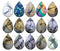 Handmade Teardrop Photo Glass Cabochons pattern geometric 753