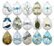 Handmade Teardrop Photo Glass Cabochons pattern geometric 755
