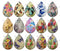 Handmade Teardrop Photo Glass Cabochons pattern geometric 762