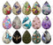Handmade Teardrop Photo Glass Cabochons pattern geometric 763