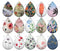 Handmade Teardrop Photo Glass Cabochons pattern geometric 768