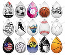 Handmade Teardrop Photo Glass Cabochons pattern geometric 896
