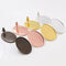 20pcs oval 13x18/ 18x25mm Brass French Earwires Hook With Oval Pad, Earrings Blanks,Earrings Settings Base,Earrings trays