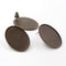 20pcs oval 13x18/ 18x25mm Brass French Earwires Hook With Oval Pad, Earrings Blanks,Earrings Settings Base,Earrings trays