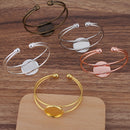 5pcs Brass platings 20mm 25mm bracelet blanks,Bracelet Settings Bezel Bangle Bracelet Bases