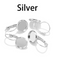 20pcs 8mm-25mm Brass French Earwires Hook With Round Pad,Bezel Earring Blank Base Settings trays