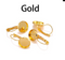 20pcs 8mm-25mm Brass French Earwires Hook With Round Pad,Bezel Earring Blank Base Settings trays