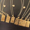 12 constellation necklace, 18k gold, not sensitive, square tag, tarot card stainless steel vacuum electroplating chain all-match non-fading