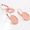 20pcs oval 13x18/ 18x25mm Brass French Earwires Hook With Oval Pad, Earrings Blanks,Earrings Settings Base,Earrings trays
