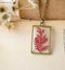 1pcs pressed flower Pendant Necklace