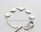 5pcs 8-25MM brass bracelet Base Round Setting, bracelet blank,Bezel bracelet blanks, Blank Bezel Link Photo Charm Bracelet