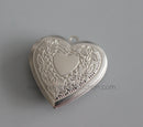 10pcs stainless steel Heart shaped Locket Charm Pendant Locket